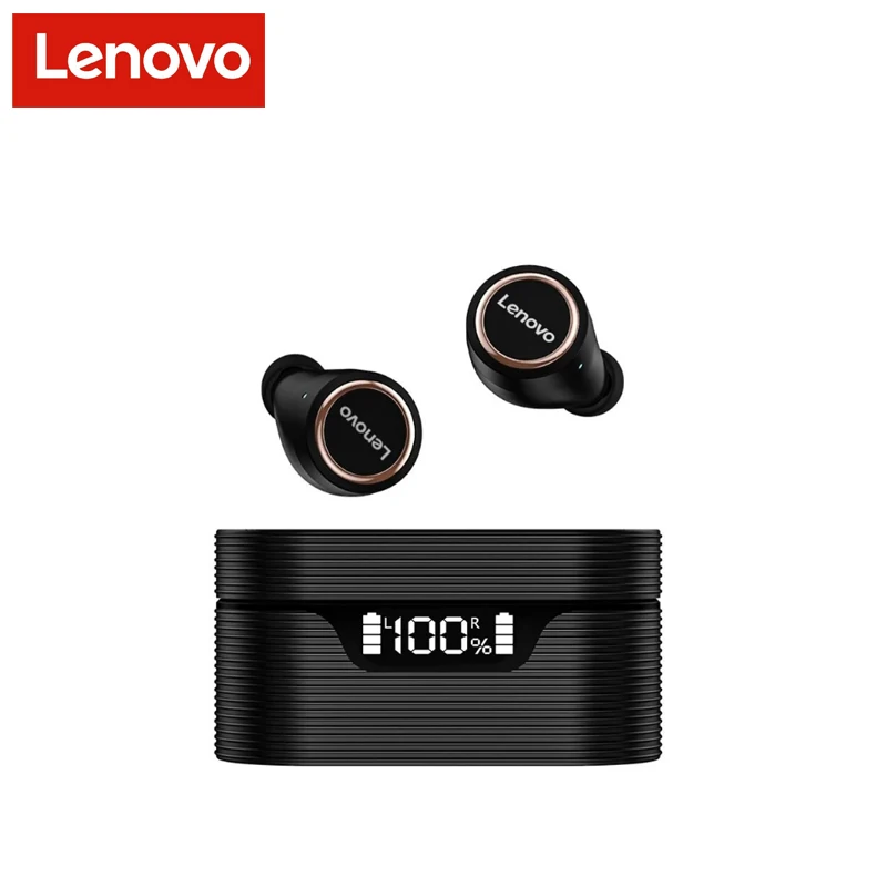 Lenovo LP12 Belaidės Ausinės Vandeniui IPX4 Ausinių Sporto Music Headset TWS Fone Bluetooth 5.0 Skaitmeninis Ekranas Mic Ausinės