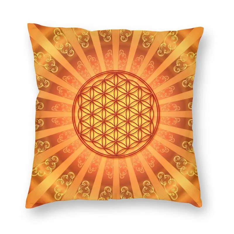 Mados Gėlių Gyvenimo Geometrinis Mandala Pagalvės užvalkalą Namų dekoro 3D Atspausdintas Dvasinė Meditacija Pagalvėlės Dangtis Sofa
