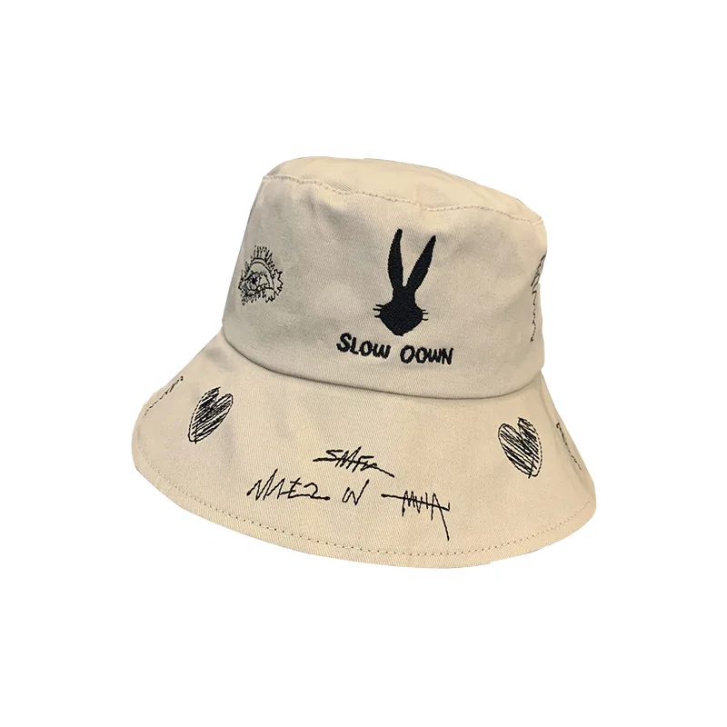 Ms žvaigždė pat bugs bunny žvejys skrybėlę han edition baseino saulės bžūp lankstymo grafiti siuvinėjimo pavasarį ir vasarą