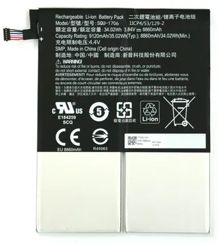 3.84 V 34.02 Wh Originalus SQU-1706 KT.00201.004 Planšetinio kompiuterio Baterija Acer Chromebook 