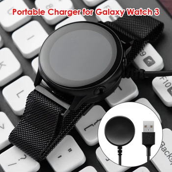 USB Įkrovimo Kabelis greitas Įkroviklis Doko, Maitinimo Adapteris, skirtas Samsung Galaxy Žiūrėti Aktyvios 2 40mm 44mm smart žiūrėti aksesuaras Žiūrėti 3