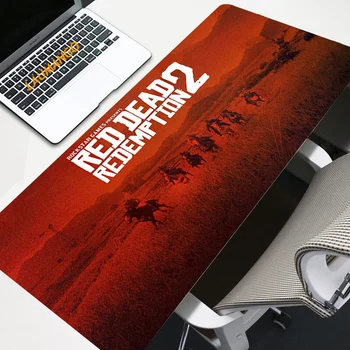 Red Dead Revolver Pelės mygtukai žaidimų priedai kompiuterio klaviatūra alfombrilla pc gamer stalas kilimėlis 900x400x3 kilimą LOL kilimėlis