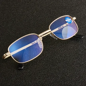 Naujausias Multifocal Bifocal Akiniai Skaitymui Progressive Didinamąjį Stabdžių Mėlyna Šviesa Presbyopia Vyrai Moterys Sulankstomos stiklines