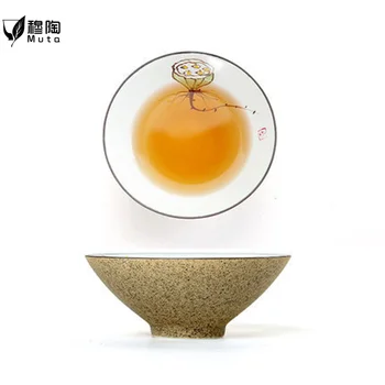 Arbatos puodelis, rankų darbo keramikos krosnies Kung Fu arbatos rinkinys, asmeninis taurę, arbatos puodelį, vieną puodelį, bambuko puodelį, dubenėlį mažas keraminiai puodeliai