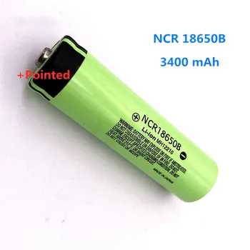 Naujas Originalus NCR18650B 3.7 v 3400 mah 18650 Ličio Įkraunama Baterija, Žibintuvėlis baterijas + patarimas