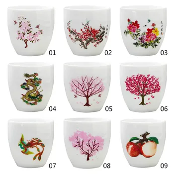 Kūrybinės Keramikos Taurė Sakura Teacup Karštas, Šaltas Temperatūra, Pakitusi Spalva, Spalva Keičiasi Arbatos Puodelio Gėlių Keramikos Arbatos Rinkinys, Indai
