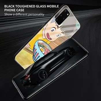 Prabanga Stiklo Telefono dėklas Samsung Galaxy S20 FE S10 Plius S21 S8 S9 Padengti 10 Pastaba Lite 20 Ultra 9 Funda Ponyo Ant Uolos 