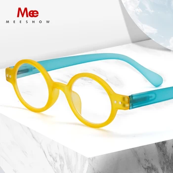 Meeshow stilingas skaitymo akiniai Nauji Įstiklintas Ledo moterų akiniai mėlyna šviesa blokuoti prancūzijos presbyopia turas retro akiniai 1730