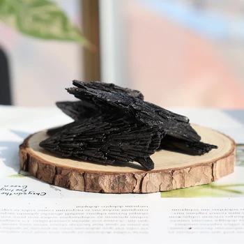 Runyangshi 1pc Natūralus Kvarco Kristalas Jet akmens Grupių juodas turmalinas Mineralinių Pavyzdys Gydymo Originalus rūdos ženklas