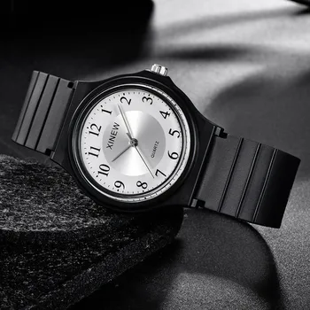 Vyrų ir moterų-ultra plonas silikono kvarco žiūrėti neutralus gryna spalva silikono sporto laikrodis kvarcinis analoginis žiūrėti часы женские X5